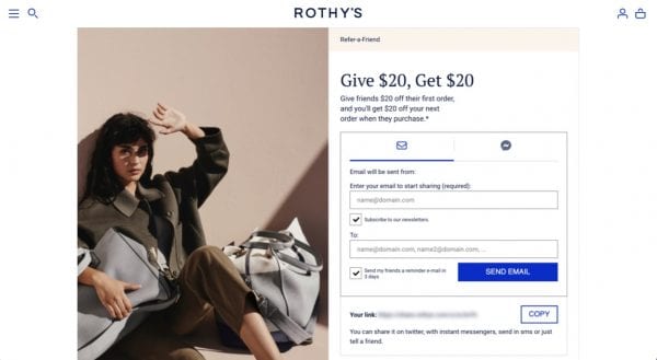 rothy's referral program fashion apparel referral examples referralcandy