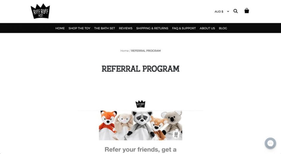 Riff Raff & Co referral program