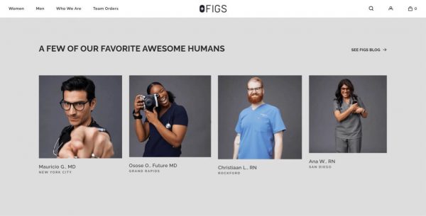 Figs brand ambassadors