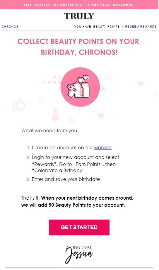 Truly Beauty Referral Email Campaign 3