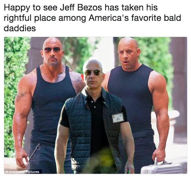 jeff bezos memes rock dwayne johnson vin diesel jeff bezos quotes