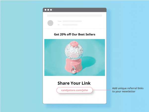 mailchimp referralcandy integration - now you can add unique referral links to newsletter mail merge
