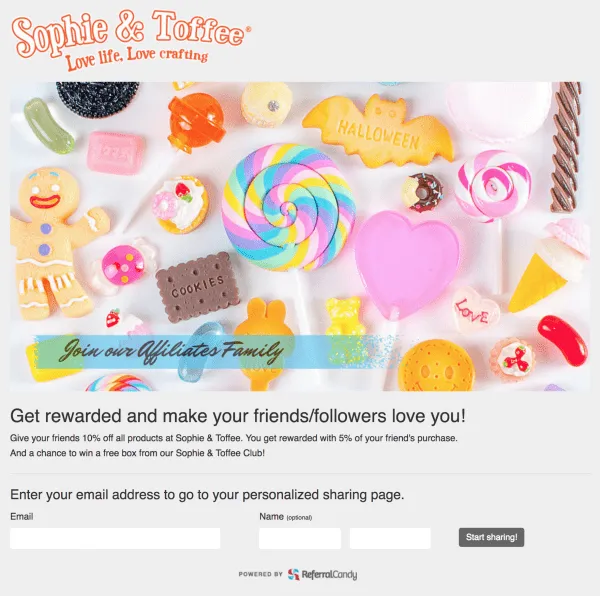 sophie and toffee referral program