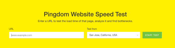 website speed test