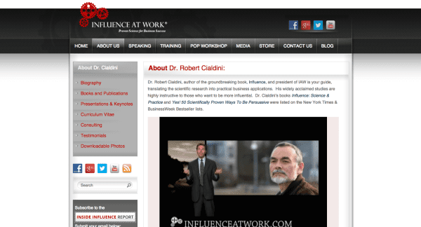 Dr. Robert Cialdini Authority ReferralCandy