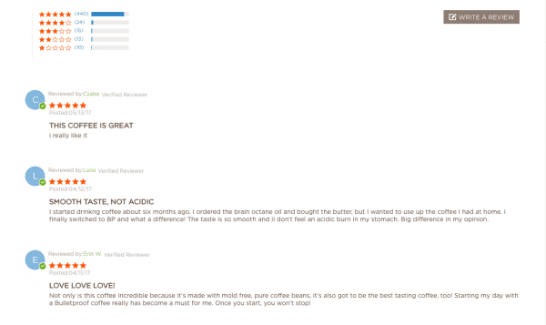 customer reviews