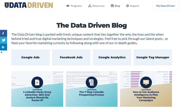 the data driven blog