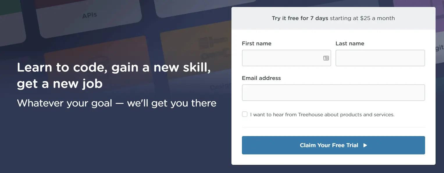Treehouse CTA example