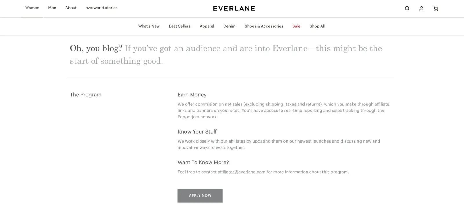 Everlane referral program