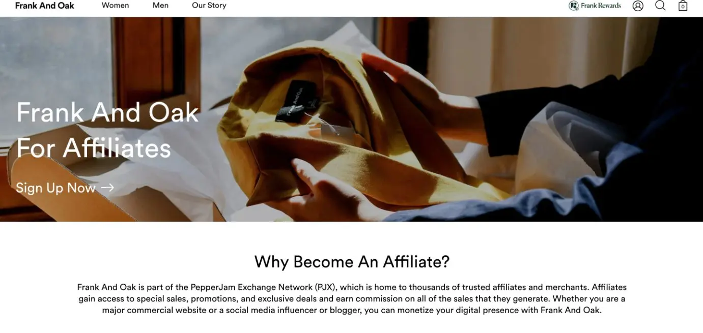 Frank And Oak referral program