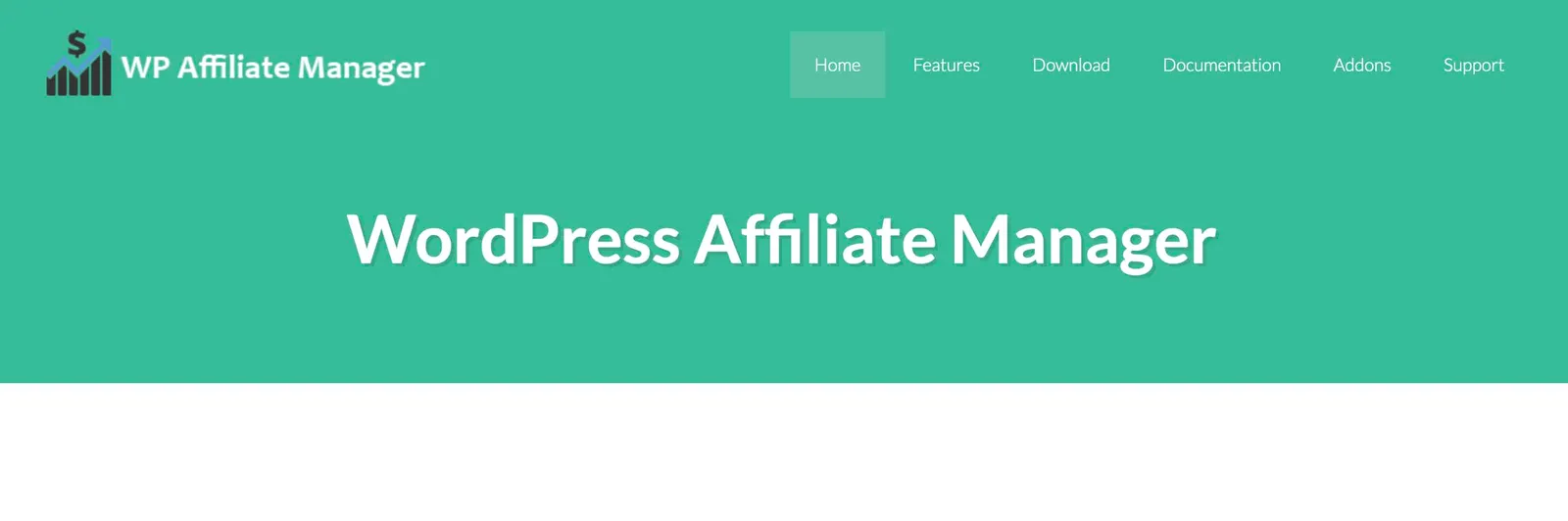 Home page of WP Affil