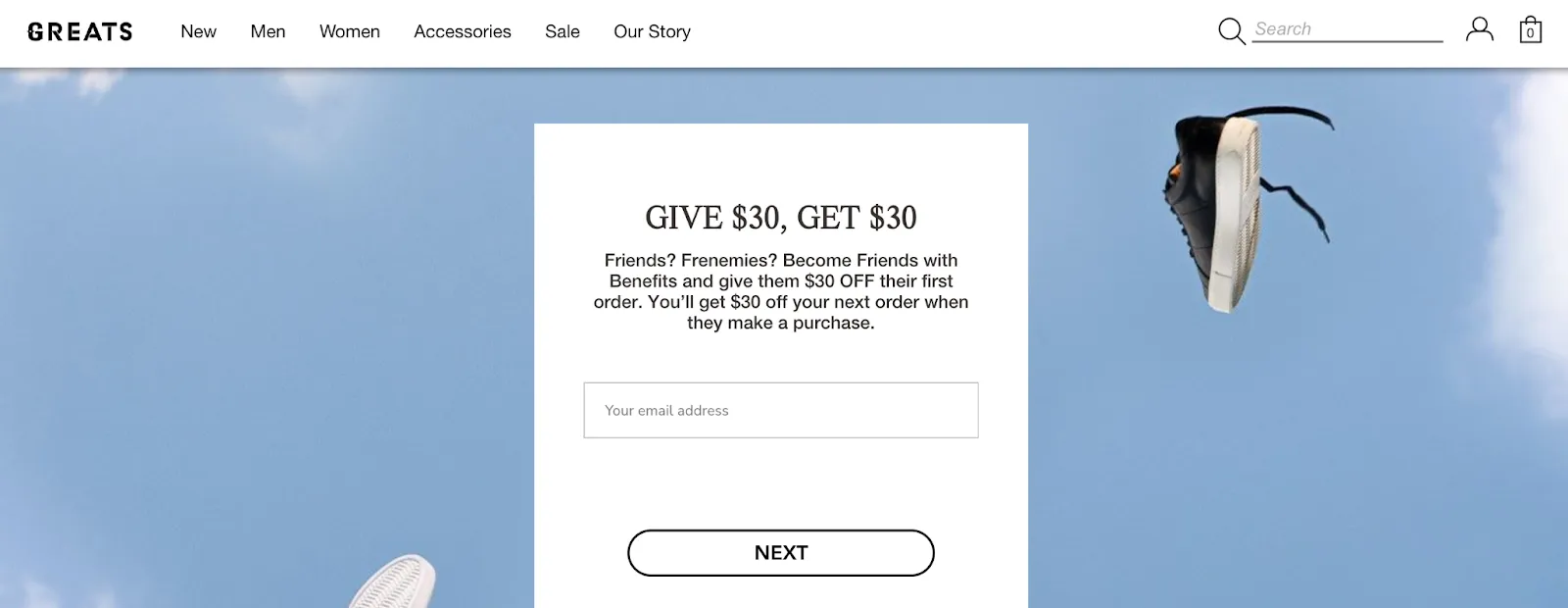 Greats give 30, get 30 page