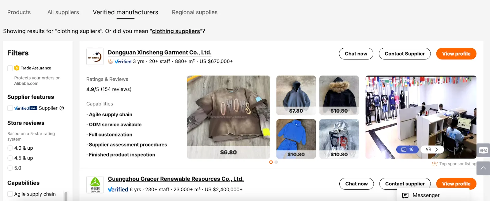 Alibaba suppliers