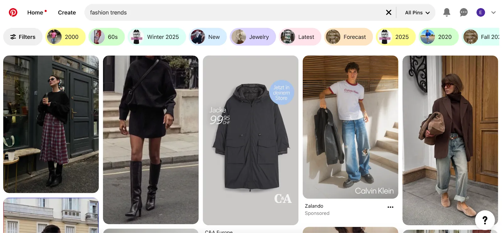 Pinterest fashion trends