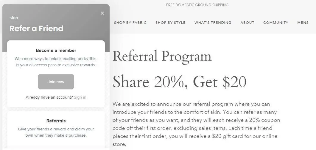 Referral program form