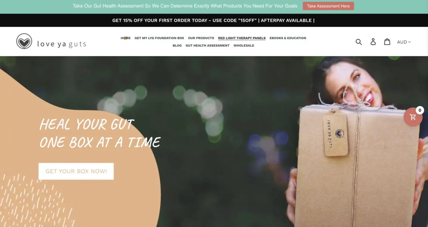 Love Ya Guts Box home page
