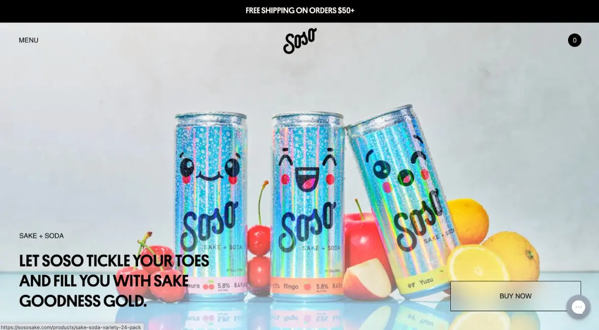 Soso Sake home page