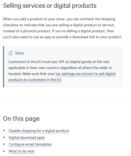 shopify digital products - shopify help center digital products