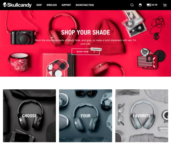 BigCommerce Store Designs: Skullcandy