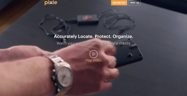 Pixie homepage pre-order 