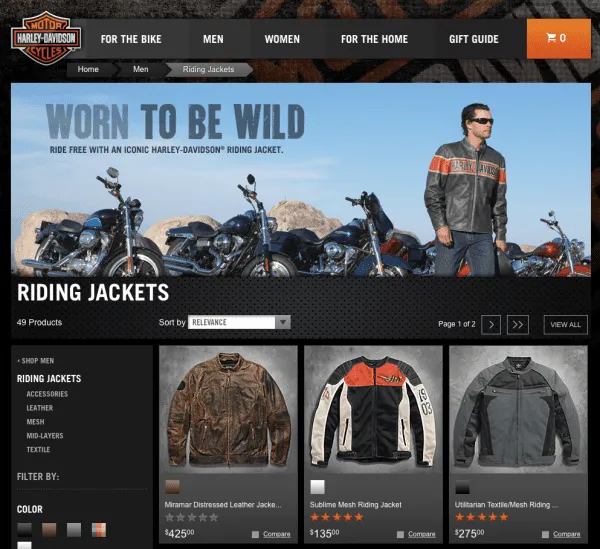 Harley-Davidson-clothing-marketing