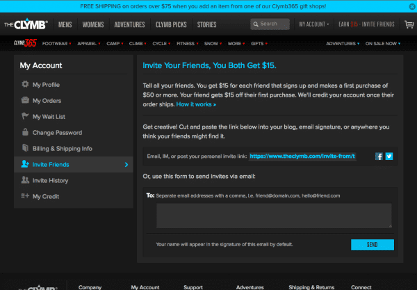 Invite Friends Screen Shot