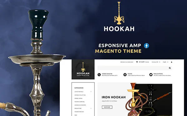 ecommerce templates referralcandy - Hookah - Hookah Bar Magento Theme