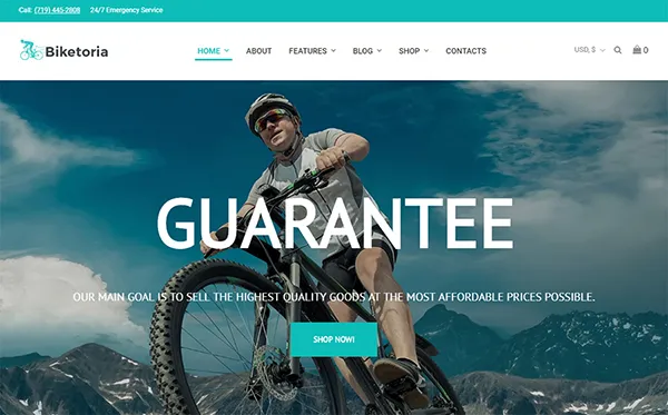 ecommerce templates referralcandy - Biketoria- Bike Shop Elementor WooCommerce Theme