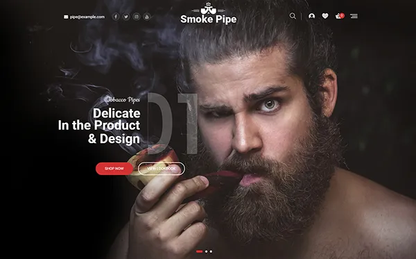 ecommerce templates referralcandy - Smoke - WooCommerce Theme