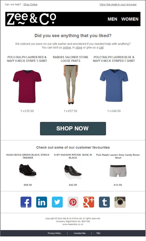 Must-Have Email Templates: Product Curation