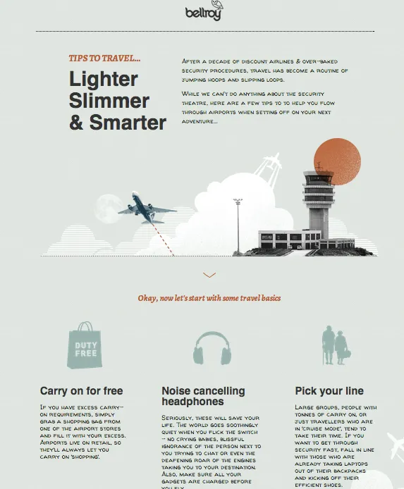 bellroy travel guide