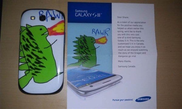 Samung Canada dragon GSIII Credibility ReferralCandy