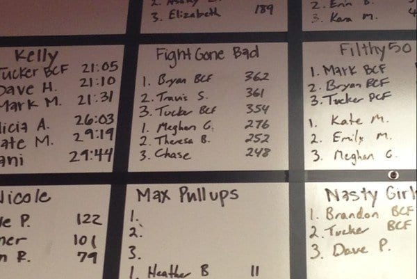 CrossFit leaderboard example word of mouth ReferralCandy