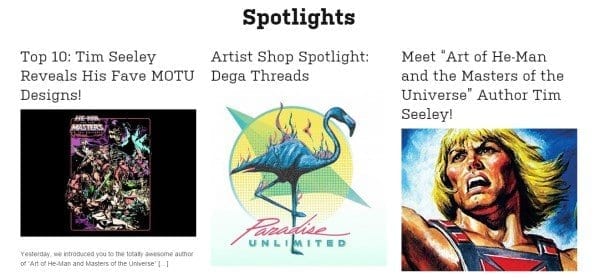 Threadless Artist Spotlights