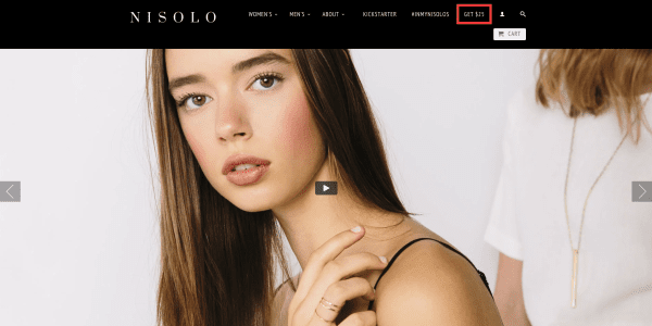 Nisolo homepage