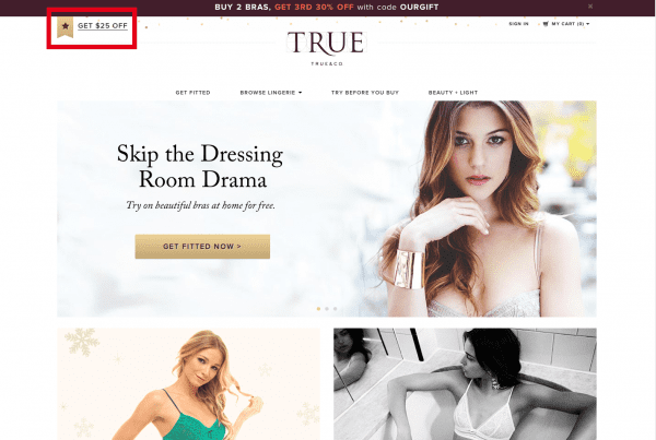The color of the ribbon attracts attention, but not too much of it