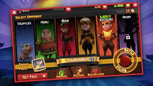 fruit ninja character customization