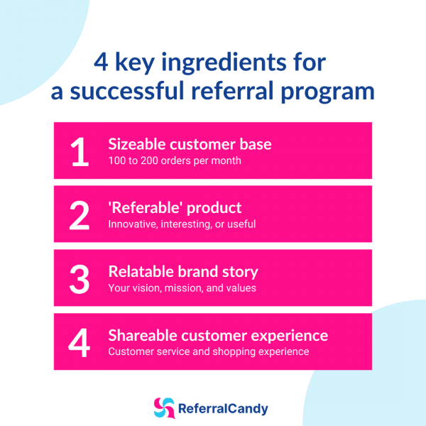 4 key ingredients of a successful referral program