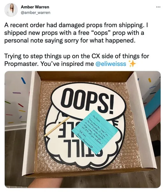 Customer experience example 2