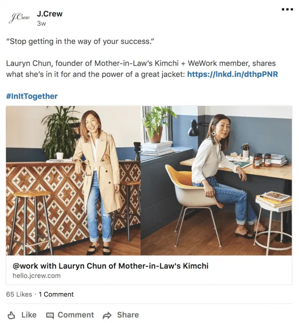 j. crew marketing