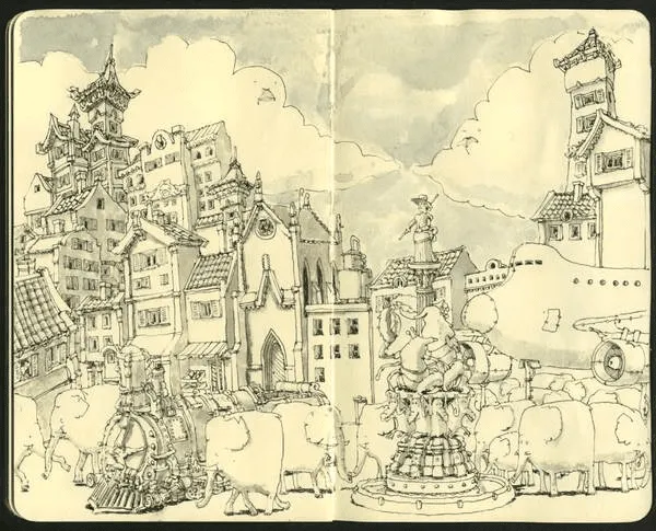 moleskine-drawing