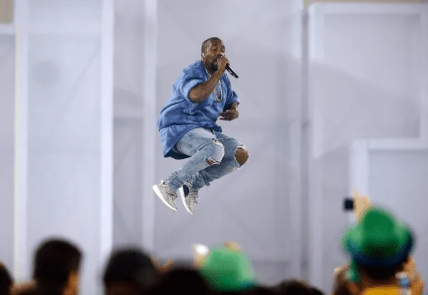 kanye promoting yeezy