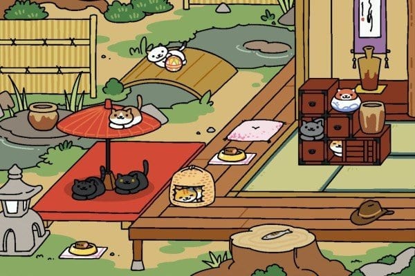 neko atsume screenshot