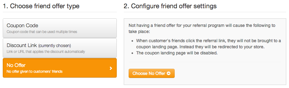 Friend Offer - No Offer