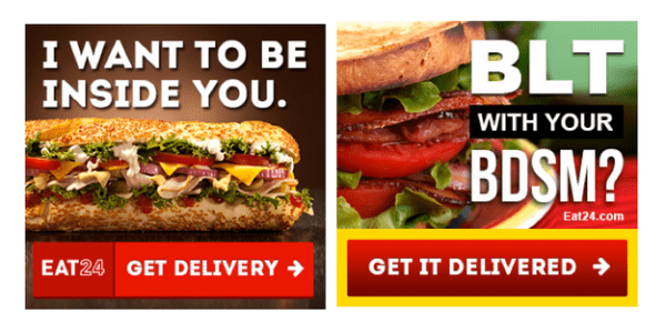 Eat24 ads Unexpected ReferralCandy