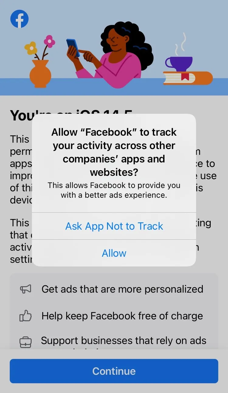 apple vs facebook ios 14.5 opt out mobile tracking
