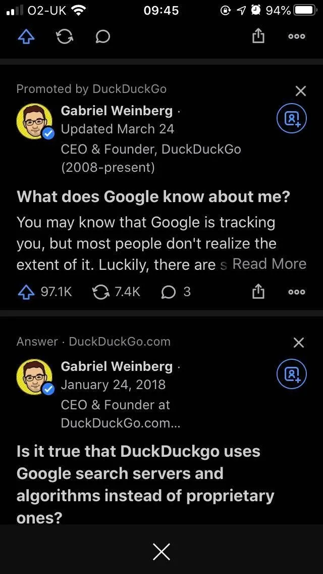 DuckDuckGo Quora Screenshot 28082020