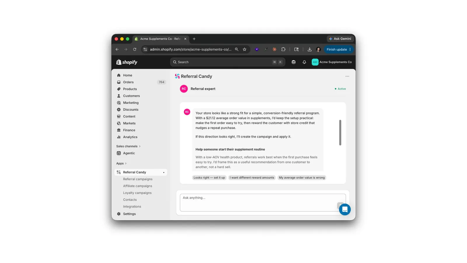 Meet Referral Expert: an AI referral assistant, now live for every ReferralCandy merchant