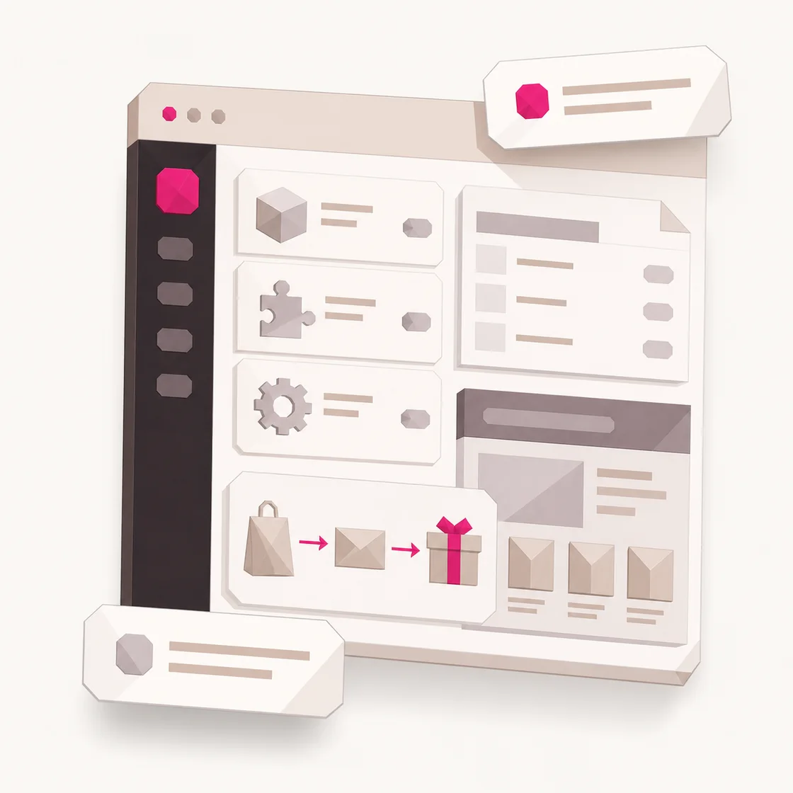 WooCommerce referral and affiliate program product tour illustration